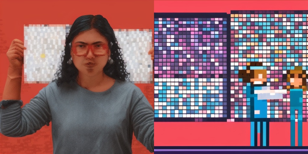 스테이블 디퓨전(드림스튜디오)에 여성 예술가(woman artist), 보상(payment), 아트스테이션 트렌딩에 올라온(trending on artstation) 등의 키워드를 입력해 생성한 이미지. 자체제작