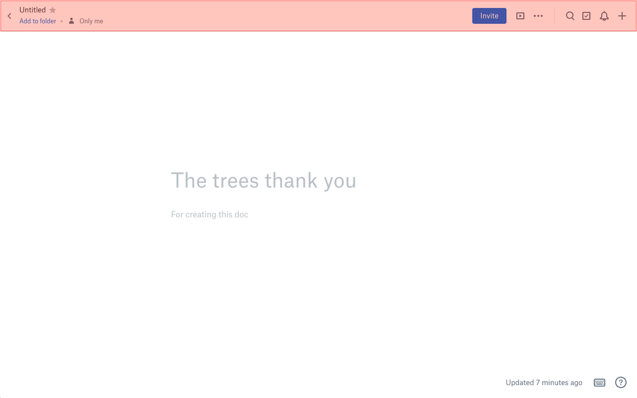 Distraction-free Dropbox Paper